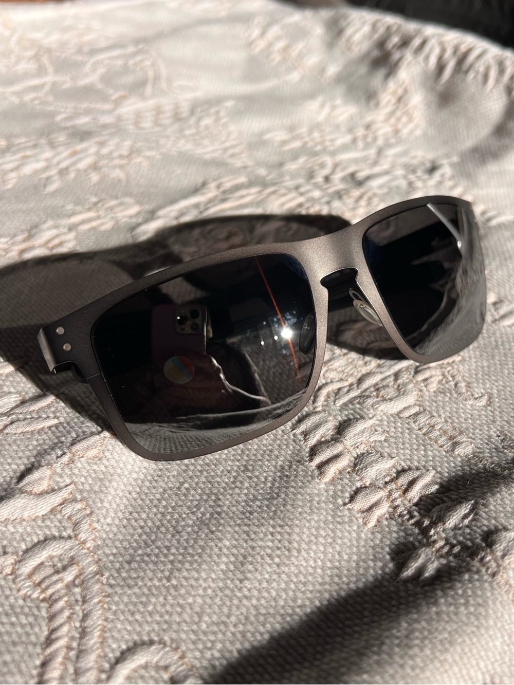 🌻NEW Oakley Holbrook Metal OO4123-0655 Matte Gunmetal Prizm Black Polarized 55